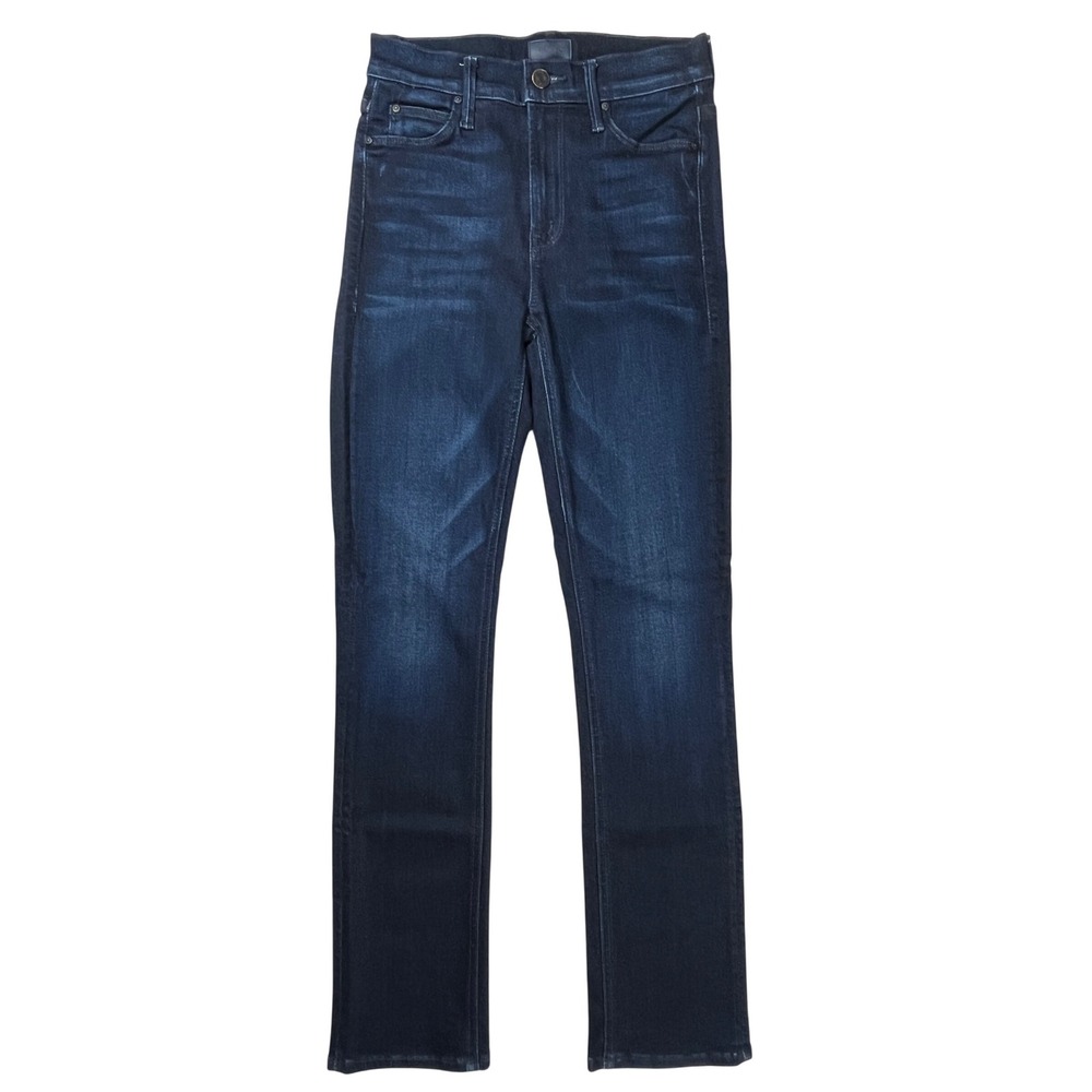 Mother The Mid Rise Dazzler Ankle Jeans Women 24 Dark Blue Now Or Never Stretch